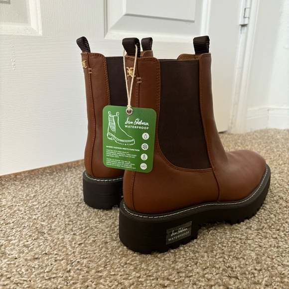 Sam Edelman Ankle Waterproof Brown Boots - Picture 2 of 10